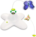 Cat Butterfly Toy with Extra Fabric Butterfly Replacements