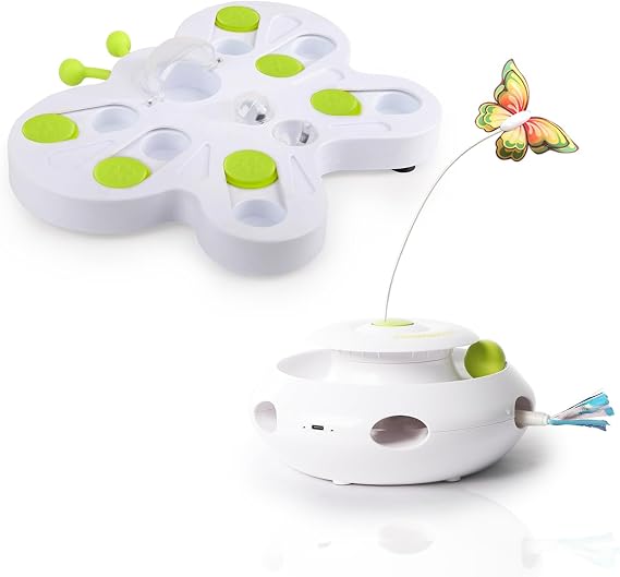 Cat Puzzle Feeder with 3 in1 Cat Toys