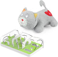 Cat Puzzle Feeder with Kitty Snuggle Toy