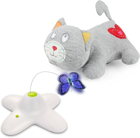 Cat Butterfly Flutter with Snuggle Toy