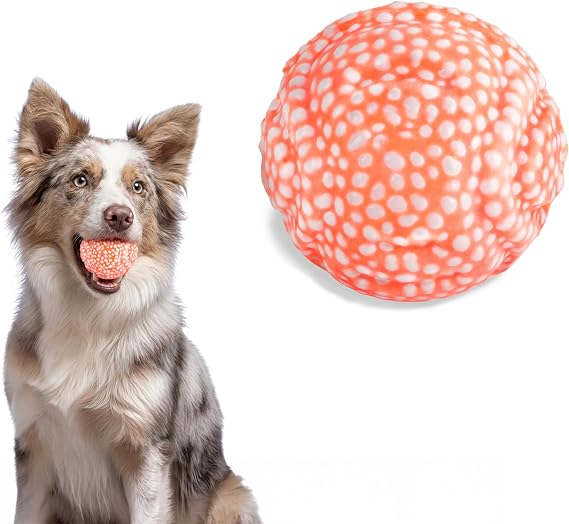 Dog Ball Toys, ETPU Bouncy Fetch Balls, Lightweight Interactive Dog Balls for Outdoor & Indoor, High-Rebound Dog Toys for Small, Medium and Large Dogs