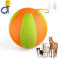 Herding Ball for Dogs, 22'' Dog Agility Training Balls with Handle for Outdoor Play, Anti-Burst Ball for Australian Shepherd & Horses, Interactive Toy Balls for Medium & Large Dogs